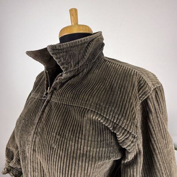 GAP Kids Vintage Wide-Wale Corduroy Bomber Jacket with Leather Collar - Picture 5 of 14